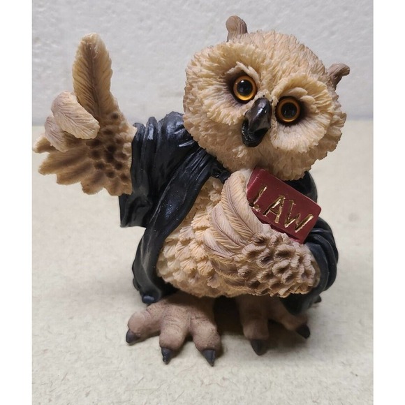 United DESIGN- Stone Critters - Owl Lawyer SC-1665 New - RARE! - Picture 2 of 8